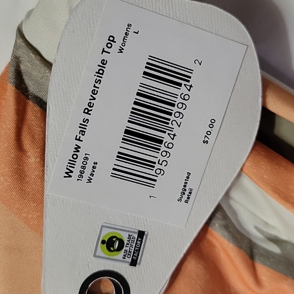 PrAna Willow Falls Reversible Swim Top NWT - Picture 5 of 8